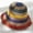khaki, variant on Summer Travel Shade Rainbow Color Hat Floppy Straw Hat Women Ladies Wide Brim Beach Foldable Straw Sun Hat Sun Cap