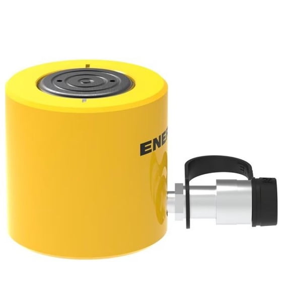Enerpac RCS-502 Single-Acting Aluminum Hydraulic Cylinder with 50-Ton Capacity, Single Air Port, 2.38" Stroke