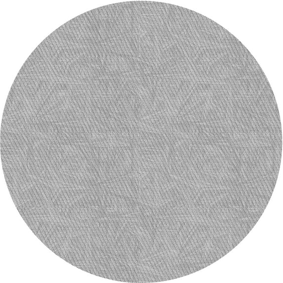 Ahgly Company Machine Washable Indoor Round Transitional Gunmetal Gray Area Rugs, 4' Round