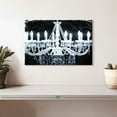 thumbnail image 2 of Elephant Stock Chandelier Wall Art - Horizontal Canvas Wall Art - Lobby Wall Decor - Decor Elements Canvas - Black And Blue Decor By Norman Wyatt Jr. - 12" x 8", 2 of 8