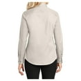 thumbnail image 2 of Womens Long Sleeve Easy Care Cotton/Polyester Shirt Light Stone/ Classic Navy XXL, 2 of 6