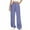 Purple, variant on YUGYXL Wide Leg Pants for Women Cotton Linen Drawstring Long Pants Stretch Waist Cozy Comfy Trousers Outdoor Lounge Pants White XL
