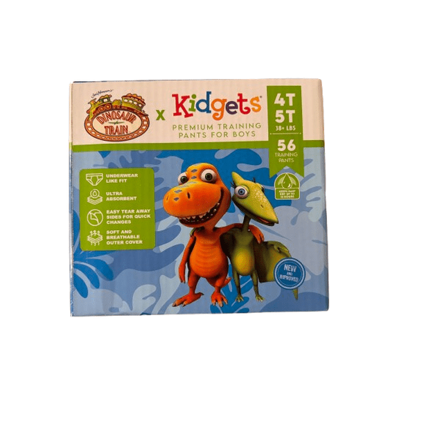 Dino Train Kidgets 56ct - Washable toddler pants for grocery