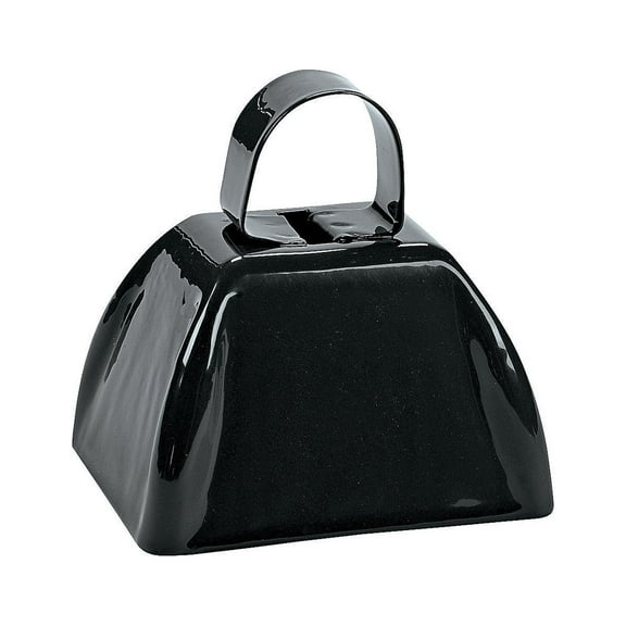 Black School Cowbells - Party Favors - 12 Pieces