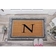 thumbnail image 4 of A1HC First Impression Rubber and Coir Albena 24" X 36" Bronze Finished Heavy Duty Monogrammed Doormat, 4 of 8