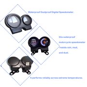 Motorcycle Dashboard Speedometer Tachometer Motorcycle Digital Odometer For NKD Motors For AKT Motos For Workman125 For DT110 For FT150 FT125-black