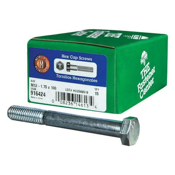 Hillman M12-1.75 mm Metric Heat Treated Zinc Steel Hex Head Cap Screw