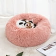 thumbnail image 2 of Donut Cat Bed For Indoor Cats, Plush Dog Bed, Faux Fur Anti-Slip Bottom Improve Sleeping Bed, 2 of 8