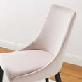 thumbnail image 4 of Side Dining Chair, Pink, Velvet, Modern Contemporary, Kitchen Room Cafe Bistro Restaurant Hospitality, 4 of 10