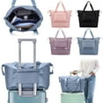 thumbnail image 1 of Bolsa de Viaje Plegable Equipaje de Mano con Compartimentos Separados para Ropa, Rosa MNFD, 1 of 8