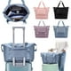 thumbnail image 1 of Bolsa de viaje plegable con separación de humedad y humedad, maleta de mano, equipo deportivo de secado rápido, morada, ideal para escapadas de fin de semana y días de playa, organizador portátil de, 1 of 9