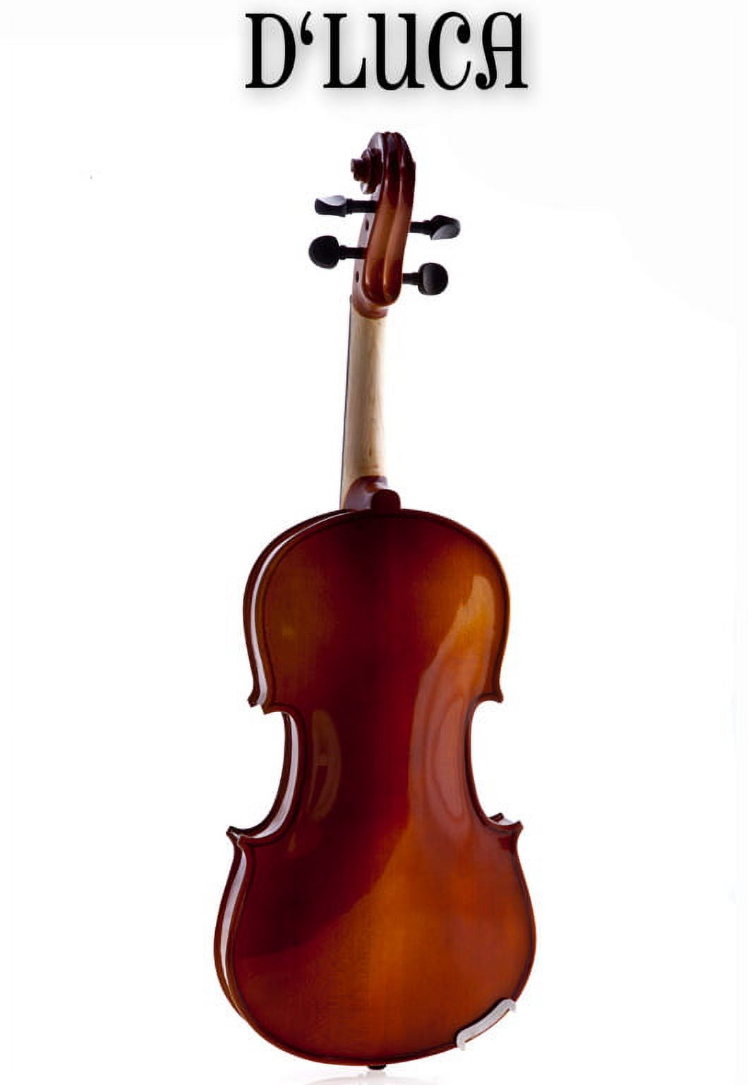 D'Luca Meister Ebony Fitted Beginner Violin Outfit 3/4