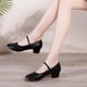 thumbnail image 2 of XIHAHA Zapatos de baile de suela blanda para mujer, niña, mujer, salón de baile latino, zapatos de baile modernos para práctica de Salsa, baile cuadrado con punta cerrada, 2 of 5