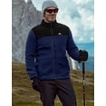 thumbnail image 2 of Pioneer Camp Fleece Jacket Men,Lightweight Full Zip Fleece Jacket Polar Windproof Winter Climbing Outwear Coat with Pocket, 2 of 6