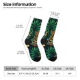 thumbnail image 2 of Fuzoiu Tropical Tribe Mask Print Athletic Crew Socks for Men & Women,Casual Crew Socks,Above Ankle Crew Socks for Business, Casual, 2 of 6