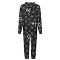thumbnail image 5 of Badtz Maru Unisex Onesie Pajamas Zipper Jumpsuit Hooded One Piece Sleepwear for Family Mens Womens, 5 of 8