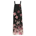 thumbnail image 6 of Clearance Under 10$!Fashion Jumpsuit for Womens Plus Size Flower Printing Button Pocket Jumpsuits Jeans Jumpsuit, 6 of 7