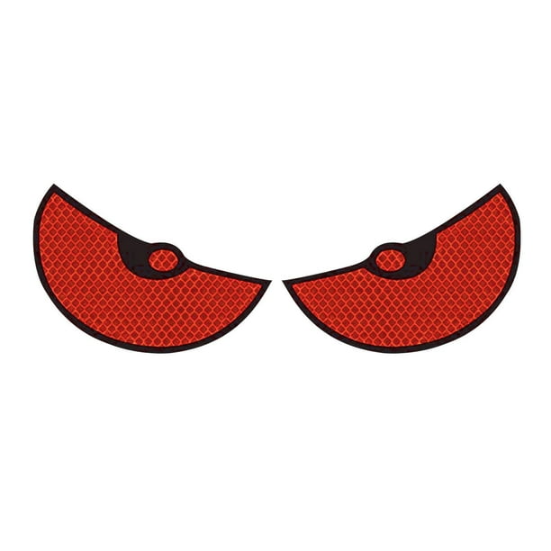 Pegatina de coche con ojos grandes, pegatina de advertencia para coche, pegatina de pared, pegatina de aire para motocicleta rojo