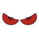 thumbnail image 1 of Pegatina de coche con ojos grandes, pegatina de advertencia para coche, pegatina de pared, pegatina de aire para motocicleta rojo, 1 of 9