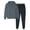 Dark Gray, variant on Admvng Sweatsuits Women 2 Piece Outfit 2PCS Outfits and Sports Tracksuits Long Sleeve Pullover Hoodies Sweatshirt Loose Coat and Sweatpants Fall Winter Suit, Size S-2XL