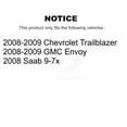thumbnail image 2 of TOR Front Rear Suspension Stabilizer Bar Link Kit for Car Chevrolet Trailblazer GMC Envoy Saab 9-7x - Left Right Side (Driver Passenger) KTR-102195, 2 of 2