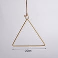 thumbnail image 4 of Matsuzay de hierro forjado dorado de estilo nórdico, colgante de aro geométrico aéreo, pared del hogar, boda, bricolaje, decoración colgante de Decoración No.02 Matsuzay JJ23459-02, 4 of 5