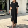 thumbnail image 2 of gvdentm Robes Noires pour les Femmes Funérailles Paillettes Femmes V-Cou Partie Robe d'Hiver Velours A-Ligne Robe de Soirée Robe de Dentelle, 2 of 5