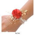 thumbnail image 3 of relayinert Fleur de Poignet Réaliste pour Demoiselle d'Honneur Ensemble de Mariage Rouge Vif 7*7 1Ensemble, 3 of 6