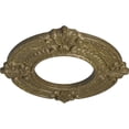 thumbnail image 3 of Ekena Millwork 9"OD x 4 1/8"ID x 5/8"P Benson Ceiling Medallion (Fits Canopies up to 4 1/8"), Hand-Painted Mississippi Mud Crackle, 3 of 7