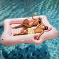 thumbnail image 1 of HeySplash Inflatable Pool Float Lounge, Large Inflatable Pool Floats Boat for Adults with Cup Holder & Detachable Pillow, Tanning Pool Lou, 1 of 7