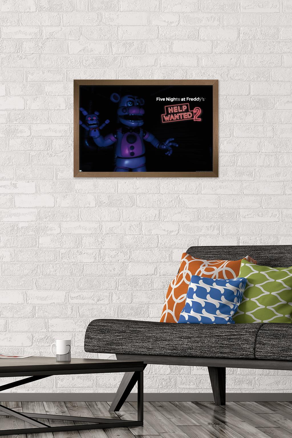 Five Nights at Freddy's: Help Wanted 2 - Funtime Freddy Wall Poster, 14.725" x 22.375" Framed