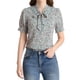 thumbnail image 5 of INSPIRAR CHIC Blusa de Mujer con Cuello en V, Manga Abullonada y Floral, Talla XL, Azul Claro, 5 of 7
