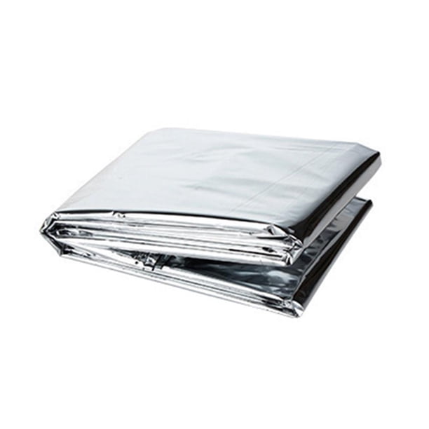 Manta térmica de supervivencia para mascotas de emergencia de primeros auxilios para exteriores (plata 130x210cm)
