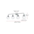 thumbnail image 3 of Living District Hanson 37 inch Wall Sconce in Chrome, 3 of 8