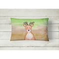 thumbnail image 2 of Carolines Treasures BB7435PW1216 Deer Watercolor Canvas Fabric Decorative Pillow  12H x16W multicolor, 2 of 3