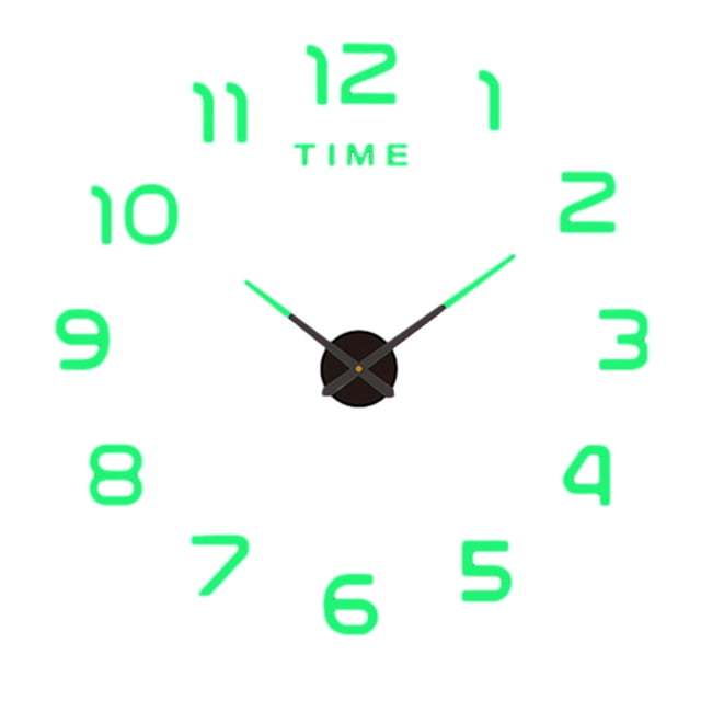 Painting Kits Mirror Wall Clock Big Size Wall Decorative Clocks Silent Non Ticking Motion Clocks
