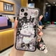 thumbnail image 2 of Funda trasera de dibujos animados de Sanrio Kuromi Cinnamoroll con pulsera de muñeca 3D para IPhone 14 13 12 11 Pro Max XR XS MAX 8X7 SE xuanjing  unisex, 2 of 2