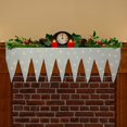 thumbnail image 1 of GHSDFBB Lighted LED Snow and Icicle Mantel Scarf Light Up Artificial Snow Blanket with 2 Pieces LED Rope Fireplace Icicle Cover Decor for Christmas Village Display, 1 of 7