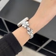 thumbnail image 6 of Butterfly Bracelet Compatible with Apple Watch Bands 42/44/45/49mm Slim Bling Jewelry Metal Strap, Shiny Diamond Wristband Replacement for iWatch Series 8/7/SE/6/5/4/3/2/1,Silver, 6 of 6