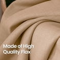thumbnail image 5 of PinesC Tan Linen Curtains for Living Room 84 Inch Length 2 Panels Set, Burlap Textured Thick Light Filtering Window Drapes for Farmhouse Home Decor, 52 Inch Wide Each Panel, 5 of 5