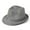 Gray, variant on YHAJDS Men Straw Hat Solid Mesh Breathable Fedora Sun Protection Cap Summer Daily