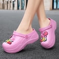 thumbnail image 6 of Women's Platfrom Clogs,Garden Clogs for Women,2.75 in High Heels Mules Clog Wedge Sandals with Clogs Charms, 6 of 15