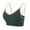 Green, variant on Darzheoy Sports Bras for Women Ruched Sports Bras Seamless Bras Padded Workout Tops Support Crop Tops One Size