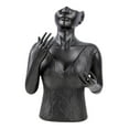 thumbnail image 1 of Soporte de exhibición para collar, cadena, joyería, busto, estante de cadena, decoración, maniquí, organizador de joyería para tienda, espectáculo de Negro, 1 of 8