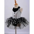 thumbnail image 3 of inhzoy Kids Girls Sequins Sleeveless Tutu Dress for Ballet Dance Performance Modern Latin Jazz Leotard Dress Black 10, 3 of 9