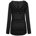 thumbnail image 3 of Ketyyh-chn99 Women Maternity Clothes 2023 Round Neck Long Sleeve Ruffle Fold Pregnant Tops Black,2XL, 3 of 4