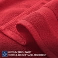 thumbnail image 2 of Linteum Textile Supply Red Hand Towels for Bathroom 16x27 Inches 100% Cotton Zero Twist Hand Towel Set Quick Dry Highly Absorbent Spa Towels Bulk for Salon, Home, Hotel, Gym [Pack of 12], 2 of 7