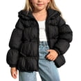 thumbnail image 4 of Jalioing Toddler Girls Puffer Coat Winter Fashion Thermal Long Sleeve Zipper Up Puffy Jacket Kids Outerwear with Hood, 4 of 5