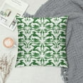 thumbnail image 2 of MDO Slow Cow Embroidery Decorative Throw Pillow Cover Cushion Cover for Couch Sofa Bedroom Geometric Pattern Pillowcase Accent Pillow Cover 18 x 18 Inches Green, 2 of 5