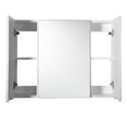 thumbnail image 2 of Fresca 32" White Medicine Cabinet with 3 Doors, 2 of 3